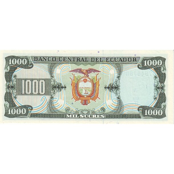 1000 sucres 1988 ekvádor - Bankovka Ekvádor 1000 Sucres 1988 - 125b-2
