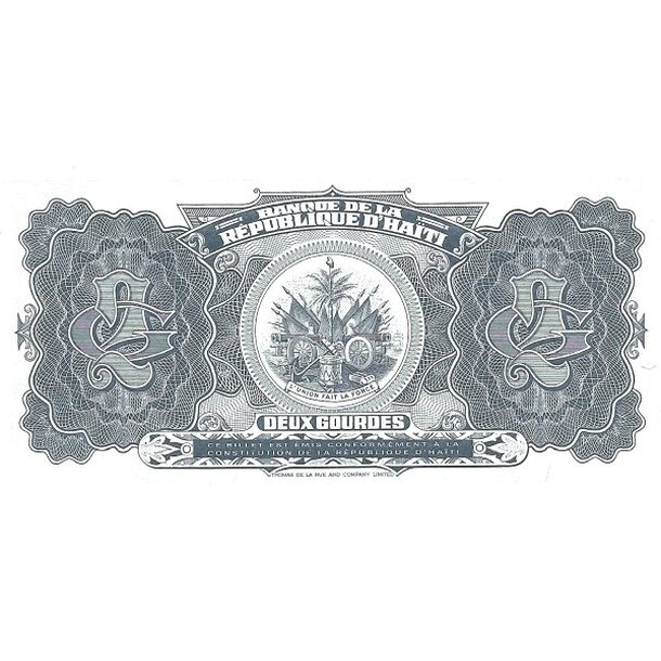 2 gourdes 1992 haiti - Bankovka Haiti 2 Gourdes 1992 - 260-2