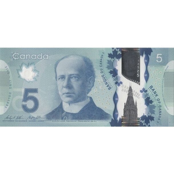 5 dollars 2013 kanada - Bankovka Kanada 5 Dollars 2013 - 106c-1