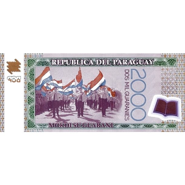 2000 guaranies 2017 paraguaj - Bankovka Paraguaj 2000 Guaranies 2017 - 234d-2