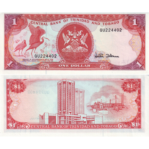1 dollar 1985 trinidad a tobago - Bankovka Trinidad a Tobago 1 Dollar 1985 - 36d