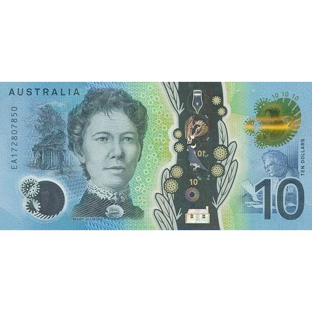 10 dollars 2017 austrália - Bankovka Austrália 10 Dollars 2017 - 63 (polymér)-2