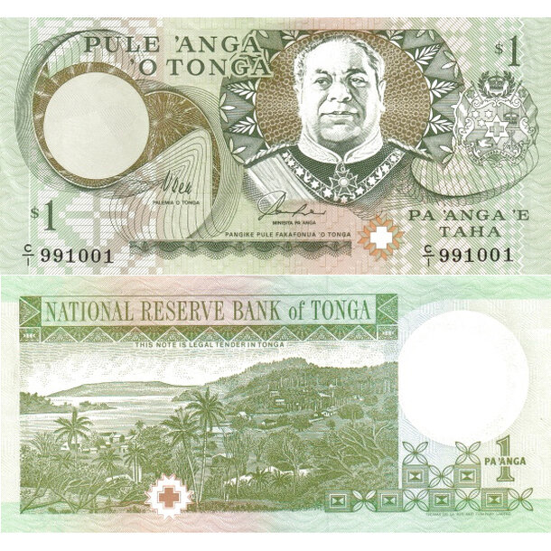 1 pa´anga 1995 tonga - Bankovka Tonga 1 Pa´anga 1995 - 31a