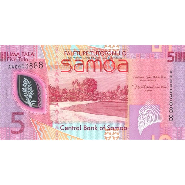 5 tala 2023 samoa - Bankovka Samoa 5 Tala 2023 - 47-1
