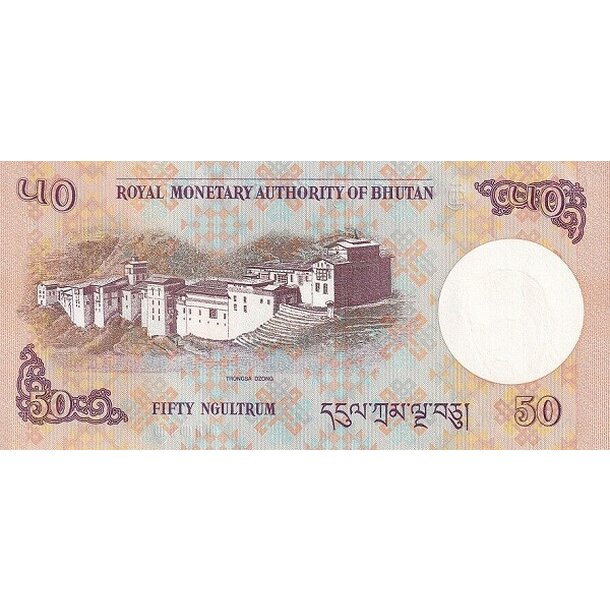 50 ngultrum 2021 bhután - Bankovka Bhután 50 Ngultrum 2021 - 31c-2