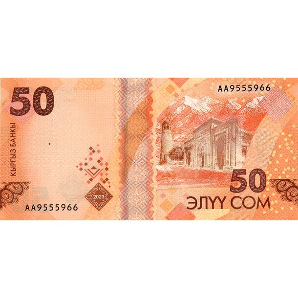50 som 2023 kirgizsko - Bankovka Kirgizsko 50 Som 2023 - 35-2