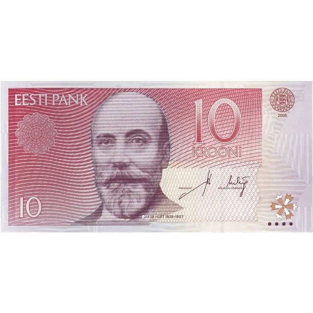 10 krooni 2006 estónsko - Bankovka Estónsko 10 Krooni 2006 - 86a-1