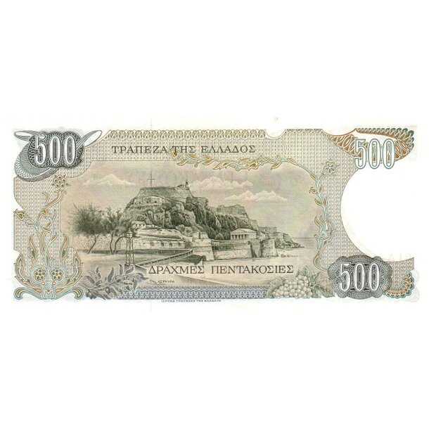 500 drachmai 1983 grécko - Bankovka Grécko 500 Drachmai 1983 - 201-2