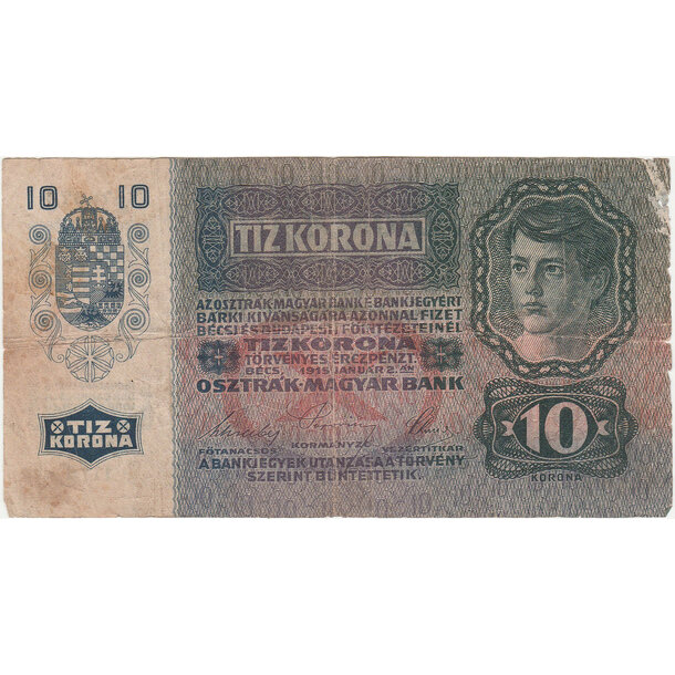 10 koruna 1915 rakúsko-uhorsko - 10-k-1915-2-3