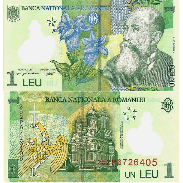 1 leu 2018/2025 rumunsko - Bankovka Rumunsko 1 Leu 2018-25 - 117