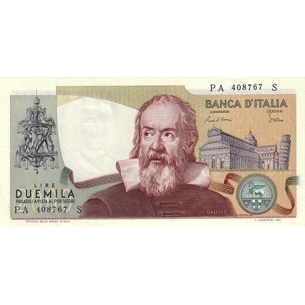 2000 lire 1983 taliansko - Bankovka Taliansko 2000 Lire 1983 - 103c-1