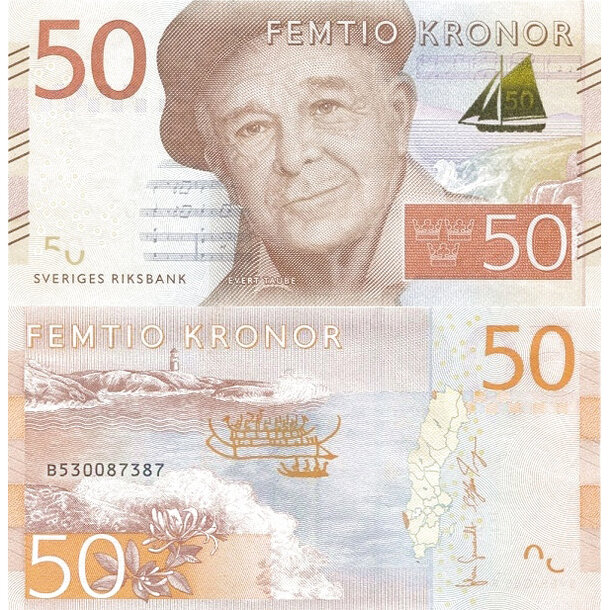 50 kronor 2015 švédsko - Bankovka Švédsko 50 Kronor 2015 - 70