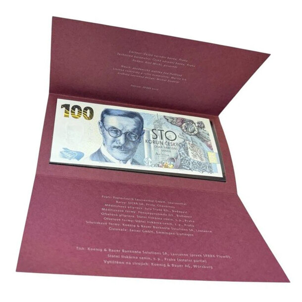 100 korún 2026 česká republika - vilém pospíšil - Bankovka ČR 100 Korún 2026 V. Pospíšil - W32-3