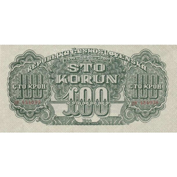 100 korún 1944 československo - séria oy (chybotlač táto) - 100-k-1944-oy-1