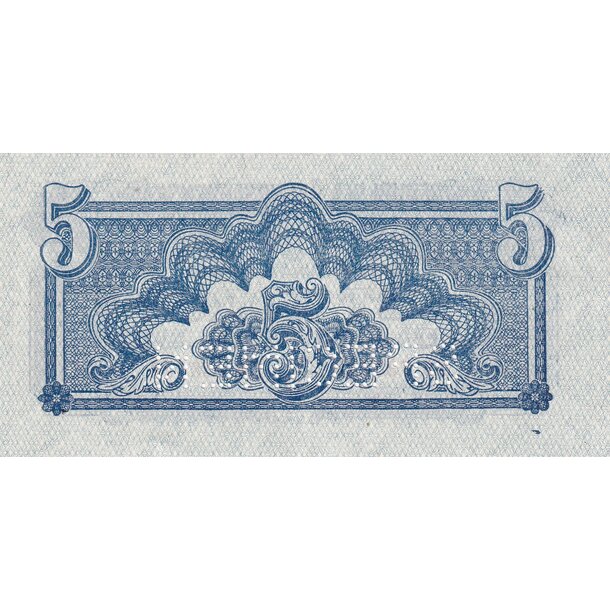5 korún 1944 československo - 5 Korún 1944 XF - 46a perf. 1 x SPECIMEN dole-2