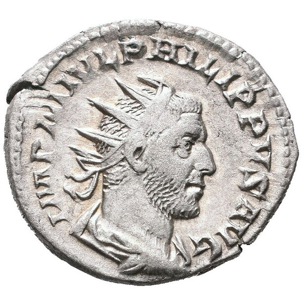 Philipus i. ar antoninianus - Philipus I. AR Antoninianus - P M TR P IIII COS II P P RIC 4-1