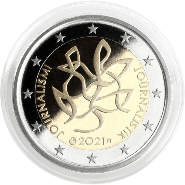 2 euro fínsko 2021 - žurnalistika - proof - finsko-2021-2-euro-zurnalistika-proof-3