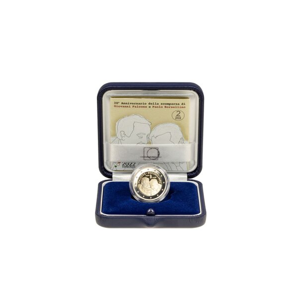 2 euro taliansko 2022 - falcone a borsellino - proof - taliansko_2_euro_falcone_borsellino_proof_2