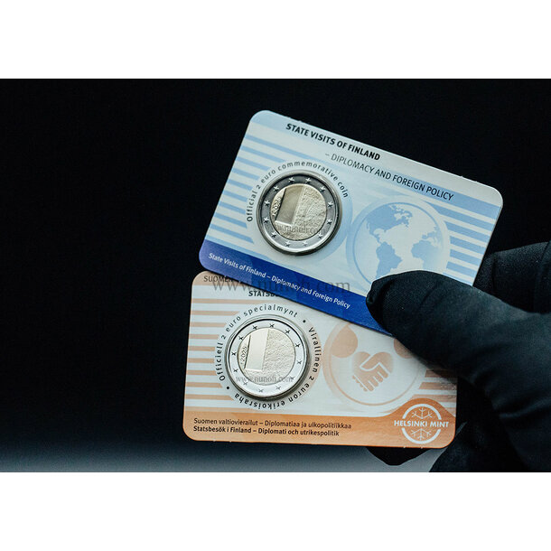 2 euro fínsko 2025 - štátna návšteva z fínska - 2 EURO Fínsko 2025 - Štátna návšteva z Fínska 1 vodotlač