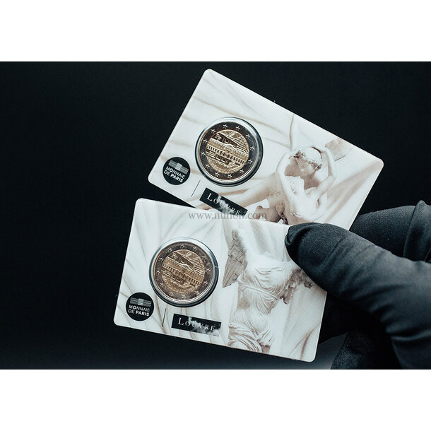 2 euro francúzsko 2025 - louvre - niké - 2 EURO Francúzsko 2025 - Louvre - Niké - Antonio Canova 2 vodotlac