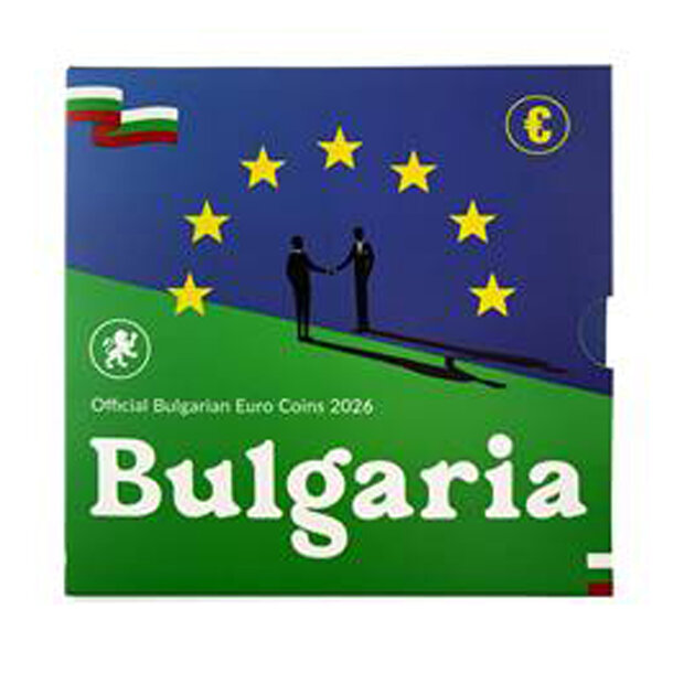 Sada obehových euro mincí  bulharsko 2026 - bulharsko-set-2026-2