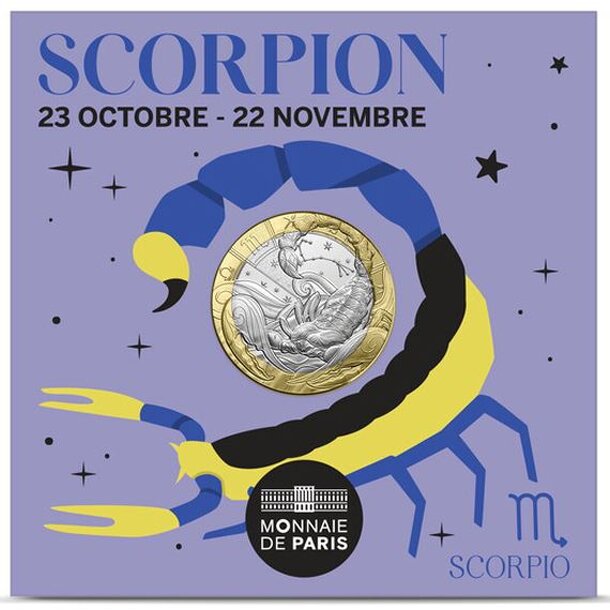 5 euro francúzsko 2025 - škorpión - 5-euro-francuzsko-2025-skorpion-3