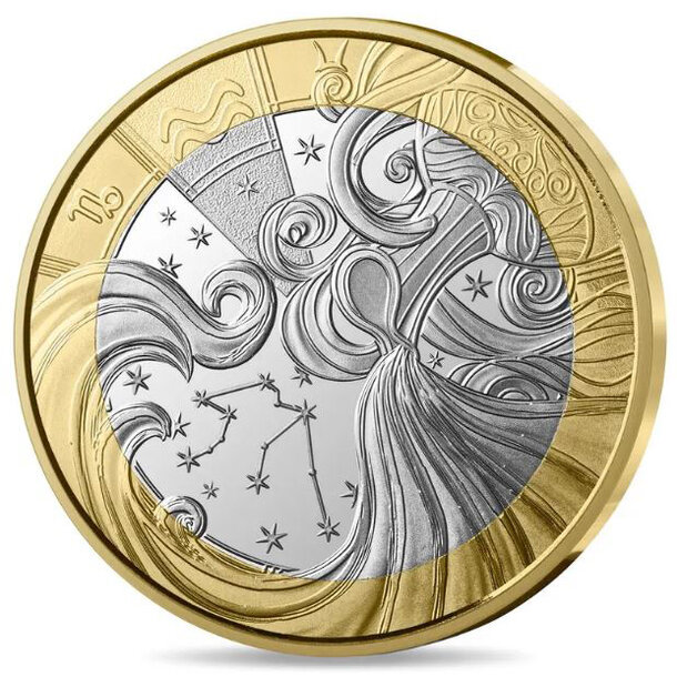 5 euro francúzsko 2025 - vodnár - 5-euro-francuzsko-2025-vodnar-1