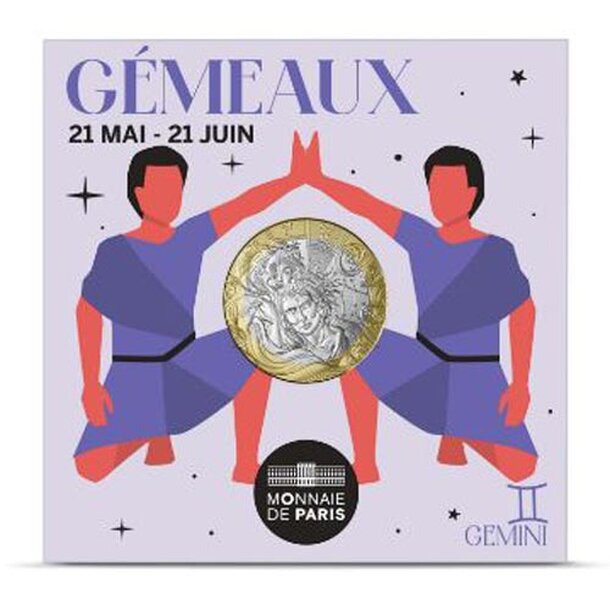 5 euro francúzsko 2026 - blíženci - 5-euro-francúzsko-2026-bliz