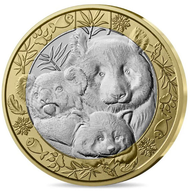 5 euro francúzsko 2026 - panda a koala - PM 5 Euro Francúzsko 2026 - Panda a Koala 1
