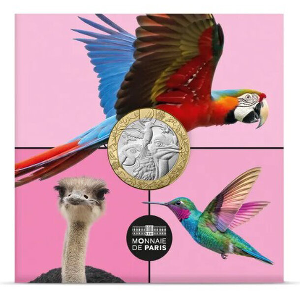 5 euro francúzsko 2026 -vtáky - PM 5 Euro Francúzsko 2026 - Vtáky2
