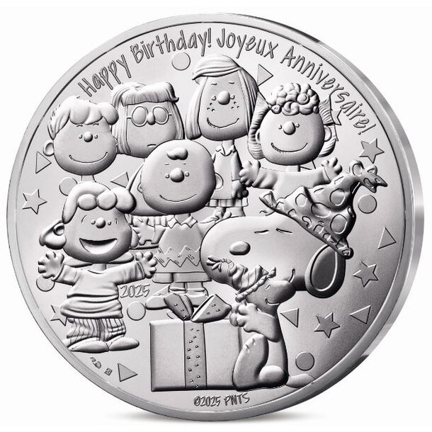 100 euro francúzsko 2025 - snoopy - 100-euro-2025-snoopy-blister-1