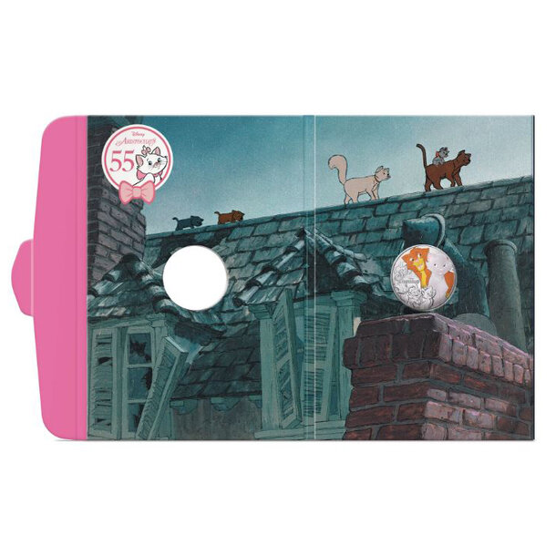 10 euro francúzsko 2025 - aristocats - kolorovaná - 10 euro Francúzsko 2026 - aristocats-kolor -4