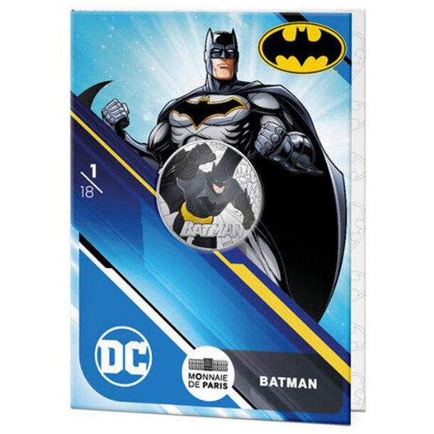 10 euro francúzsko 2025 - batman - kolorovaná - 10-euro-2025-batman-kolor-3