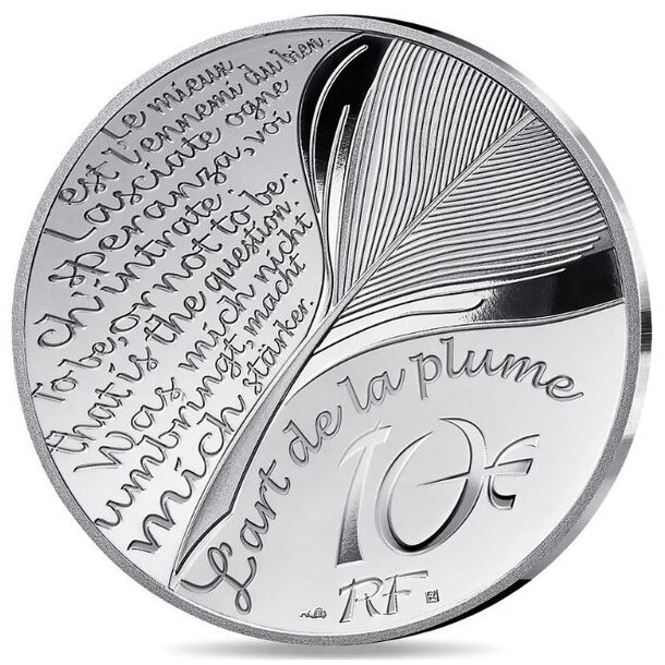 10 euro francúzsko 2025 - cesta do stredu zeme - proof - 10-euro-2025-cesta--do-stredu-zeme-2