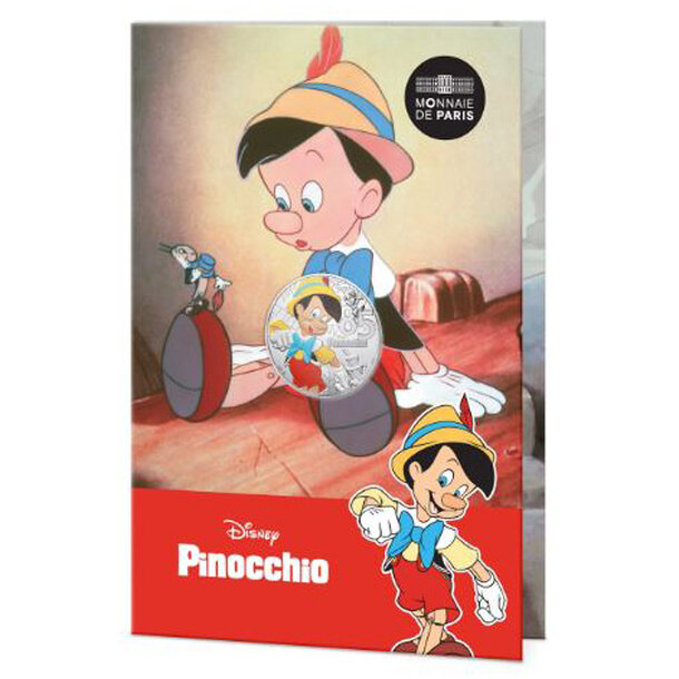10 euro francúzsko 2025 - pinocchio - blister - 10 € Francúzsko 2025 - Pinocchio - kolorovaná-3