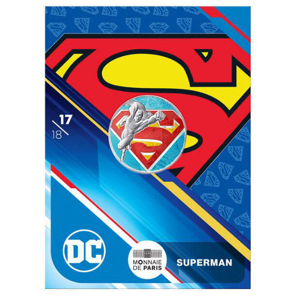 10 euro francúzsko 2025 - superman logo - kolorovaná - 10-euro-2025-superman-logo-kolor-3