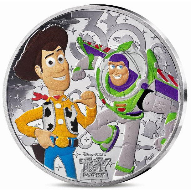 10 euro francúzsko 2025 - toy story - 10 € Francúzsko 2025 - Toy Story-1