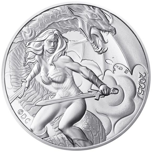 10 euro francúzsko 2025 - wonder woman the amazon warrior - blister - 10-euro-2025-wonder-woman-1