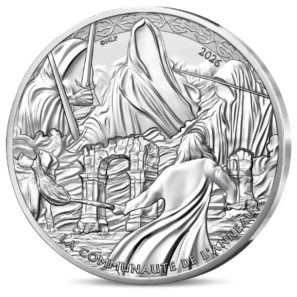 10 euro francúzsko 2026 - nazguli - blister - PSM 10 € Francúzsko 2026 - LOTR Nazguli 1
