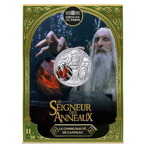 10 euro francúzsko 2026 - saruman - kolorovaná - PSM 10 € Francúzsko 2026 - LOTR Saruman - 3