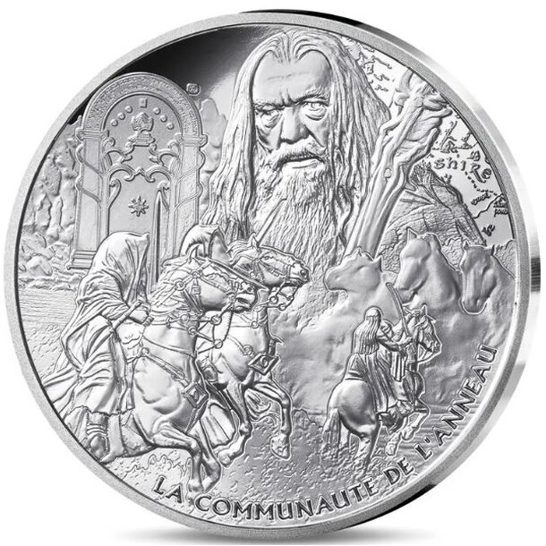 10 euro francúzsko 2026 - spoločenstvo prsteňa - proof - 10 euro Francúzsko 2026 - spolocenstvo prstena -1