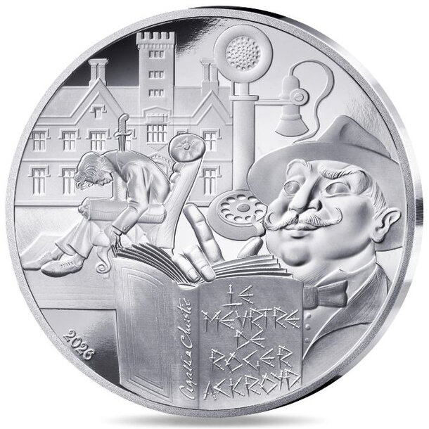 10 euro francúzsko 2026 - vražda rogera ackroyda - proof - 10 euro Francúzsko 2026 - Roger Ackroyd -1
