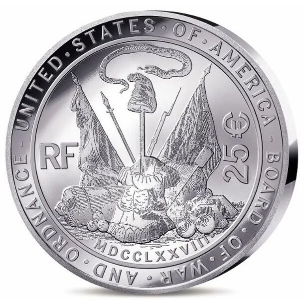 25 euro francúzsko 2025 - george washington - proof - 25 € Francúzsko 2025 - George Washington - Proof-2