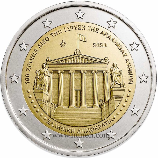 2 euro grécko 2026 - aténska akadémia - 2 EURO Grécko 2026 - Aténska akadémia