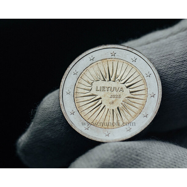 2 euro litva 2025 - obrana - 2 EURO Litva 2025 vodotlač - 2