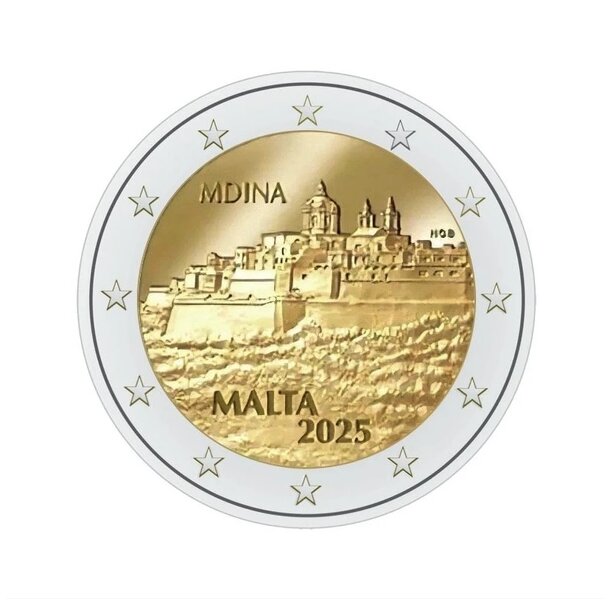 2 euro malta 2025 - mdina - mdina1