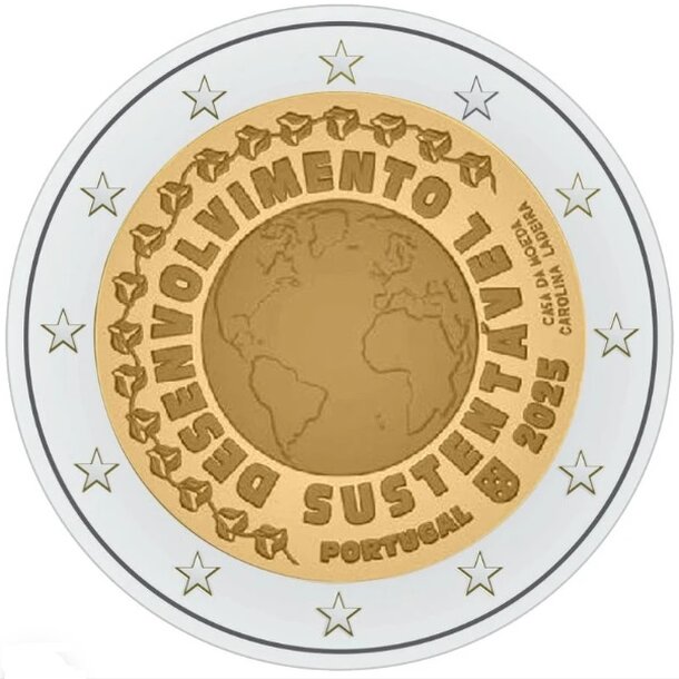 2 euro portugalsko 2025 - udržateľný rozvoj - 2€ prt