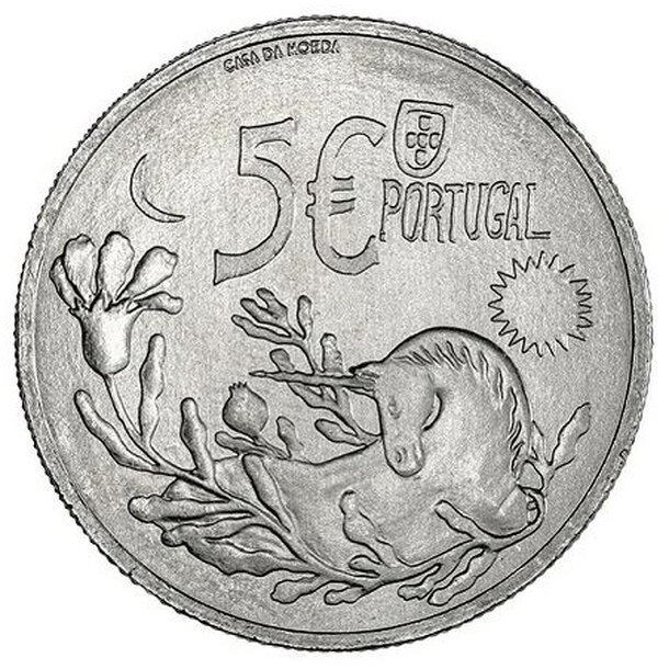 5 euro portugalsko 2023 -jednorožec - POM 5 € Jednorožec - Portugalsko 2023