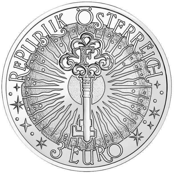 3 euro rakúsko 2026 - hippocampus - 3 € Rakúsko 2026 - Hippocampus-2