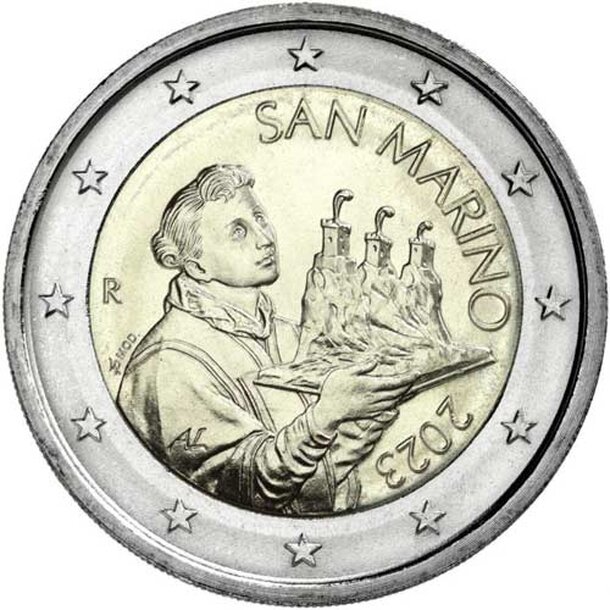 2 euro - obehová minca san maríno 2026 - san-marino-2026-2-euro-2